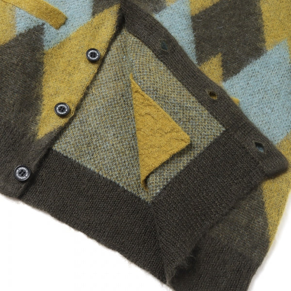 Argyle Mohair Knit Cardigan (22AW K-2) | DAIRIKU / トップス (MEN