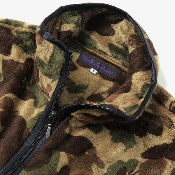 W.U. Piping Jacket - Micro Fur / Papillon Camo (JO270) | NEEDLES