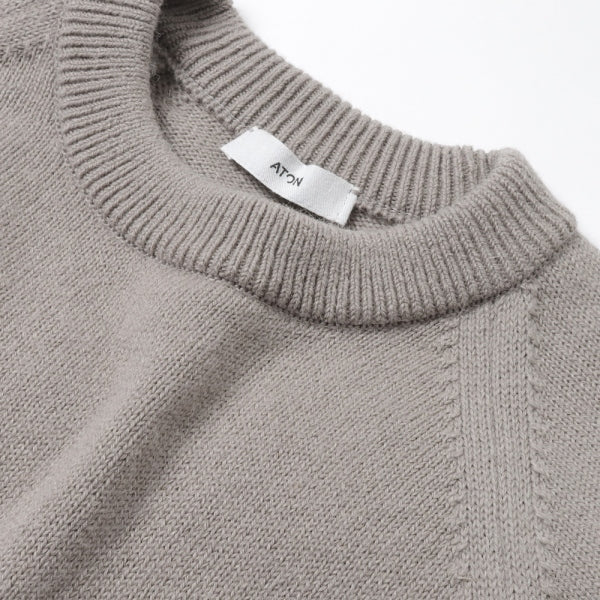 ALPACA WASHI CREWNECK SWEATER (KRAGNW0803) | ATON / トップス (MEN