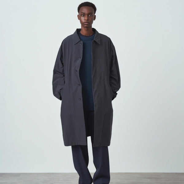 希少！！】 AIR VENTILE BALMOCAAN COAT / BLACK 21AW ステンカラー