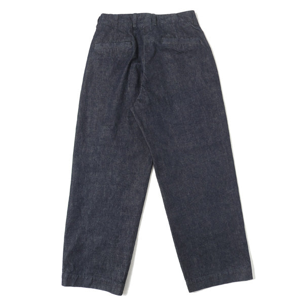 NO TUCK WIDE DENIM TROUSERS (194-60504) | UNIVERSAL PRODUCTS 