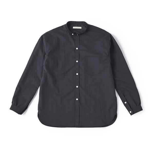 STUD BUTTON BAND COLLAR SHIRTS