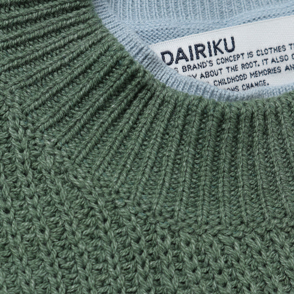 dairiku layered damage knit