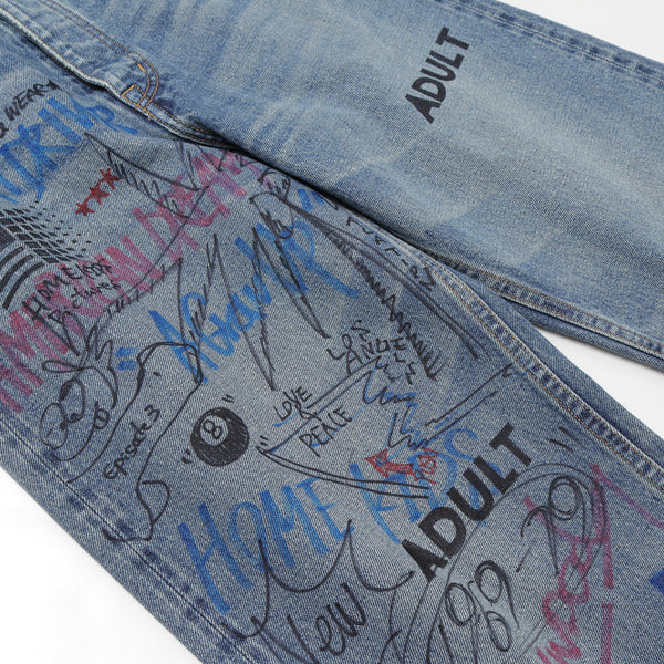 Painted Damage Denim Pants (20AW B-5N) | DAIRIKU / パンツ (MEN
