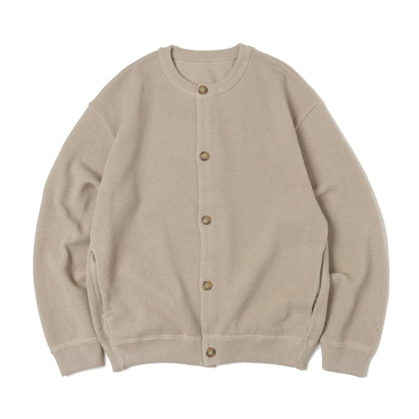 Moss stitch crew cardigan (2003-002) | crepuscule / トップス (MEN