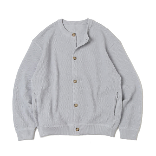 Moss stitch crew cardigan (2003-002) | crepuscule / トップス (MEN