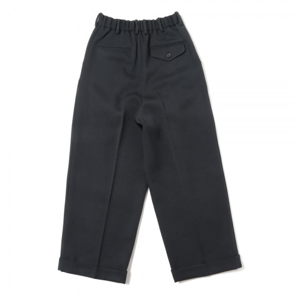 PLEATED WIDE TROUSERS ORGANIC WOOL TAXEED CLOTH (A22C-11PT01C