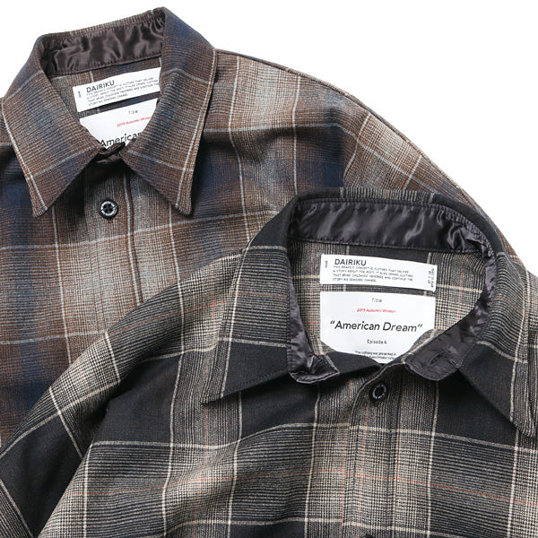 Biggie Wool Shirt (19AW S-1) | DAIRIKU / シャツ (MEN) | DAIRIKU ...