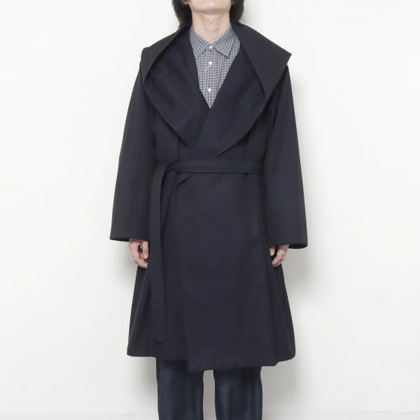 Gabardine Hooded Coat