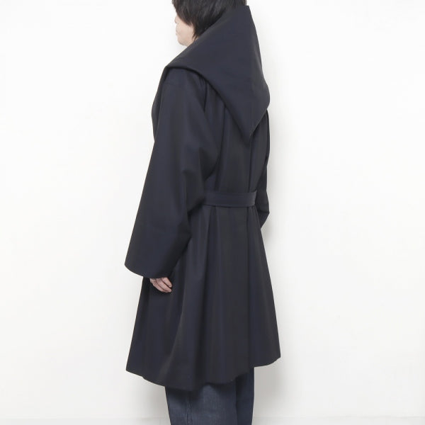 Gabardine Hooded Coat