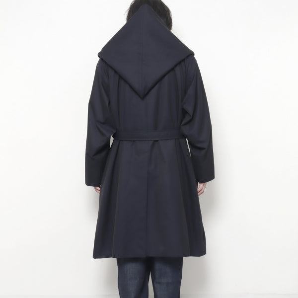 Gabardine Hooded Coat