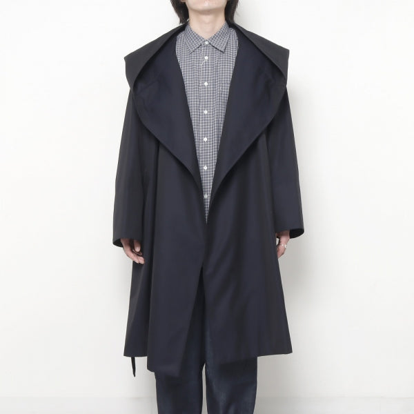 Gabardine Hooded Coat