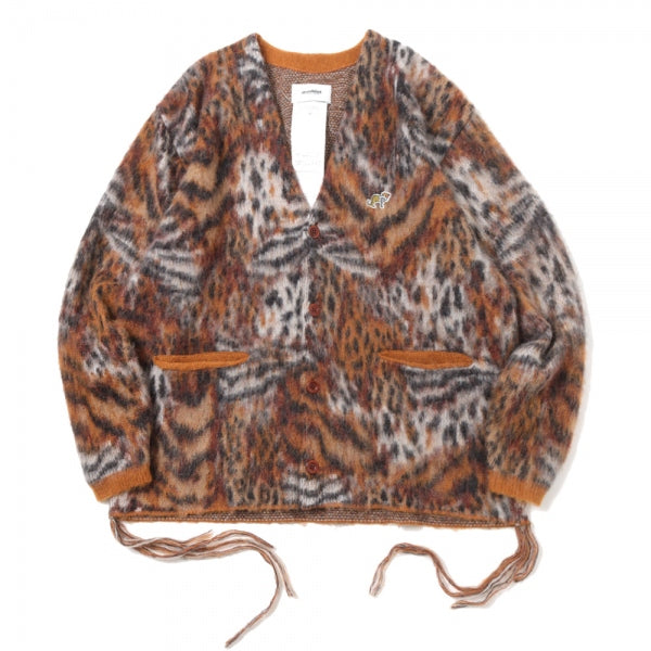 MIX ANIMAL JACQUARD BRUSHED CARDIGAN (22AW75KN94) | doublet