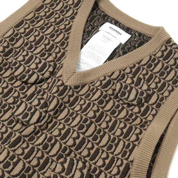 MONOGRAM JQ KNIT VEST (21AW34KN58) | doublet / トップス (MEN