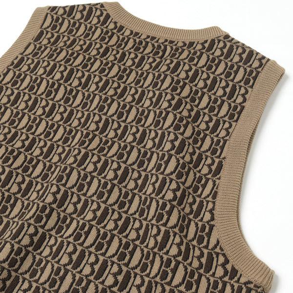 MONOGRAM JQ KNIT VEST (21AW34KN58) | doublet / トップス (MEN