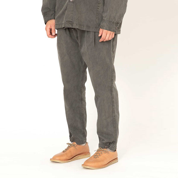 ARTISAN EASY PANTS COTTON TWILL CHARCOAL DYED (P3401) | hobo