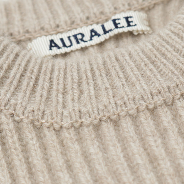 CASHMERE WOOL RIB KNIT BIG P/O (A9AP01CW) | AURALEE / トップス