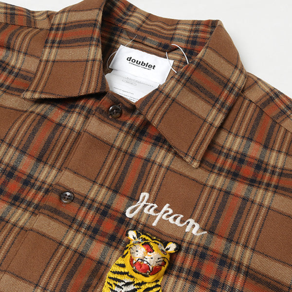PUPPET ANIMAL EMBROIDERY CHECK SHIRT (20AW25SH85) | doublet 
