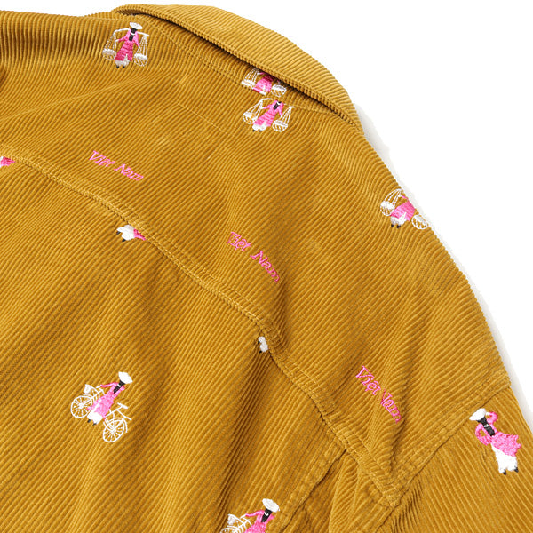 VIETNAM EMBROIDERY CORDUROY JACKET (20AW15BL107) | doublet 