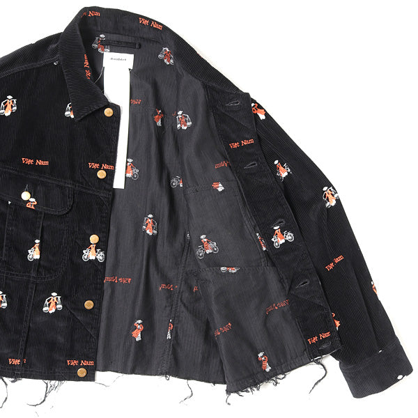 doubletダブレット Vietnam embroidery Corduroy jacket