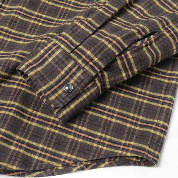 SILK COTTON BRUSHED FLANNEL SHIRTS (A21AS01CN) | AURALEE / シャツ