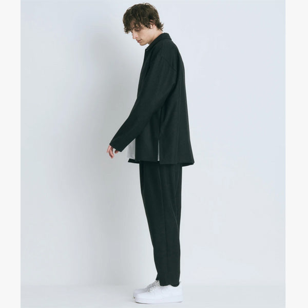 WOOL SAXONY | TAPERED EASY PANTS (PRAGIW0900) | ATON / パンツ (MEN