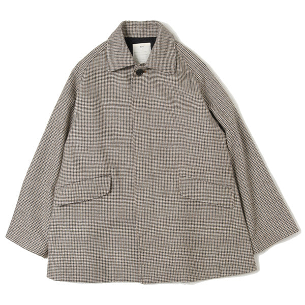 Natural Color Alpaca Tweed Travel Coat (T20C-02CO02C) | Text