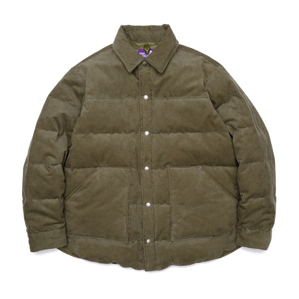 Corduroy Down Shirt Jacket (ND2154N) | THE NORTH FACE PURPLE LABEL 