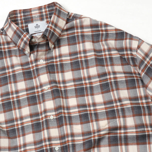 THOMAS MASON for GP Check Oversized B.D Shirt (GM203-50181