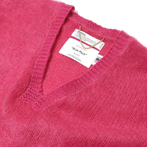 Molly V-neck Mohair Knit