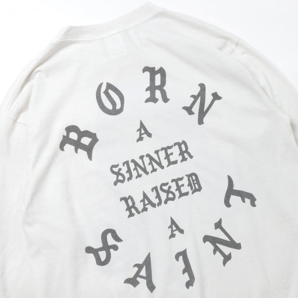 B&R-LS TEE/CLOWN./WHITE (SM-A22-0000-069) | Saint Mxxxxxx