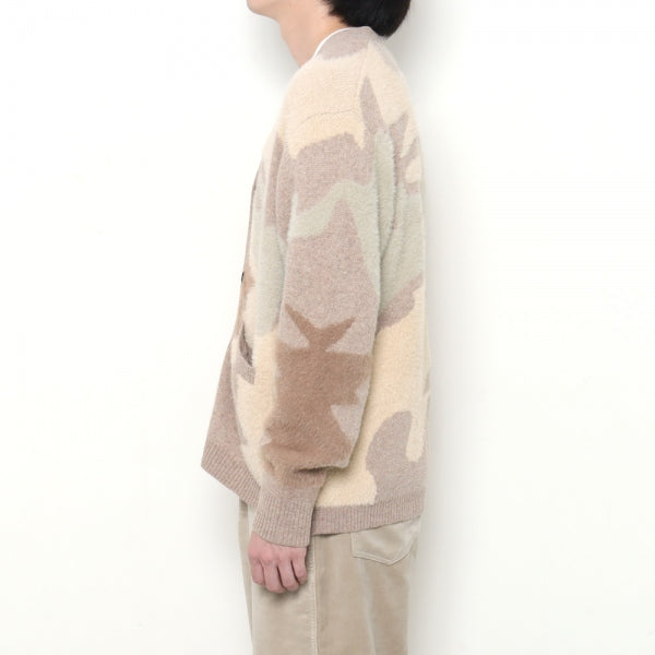 WATER SURFACE PATTERN KNIT CARDIGAN (W-21304) | saby