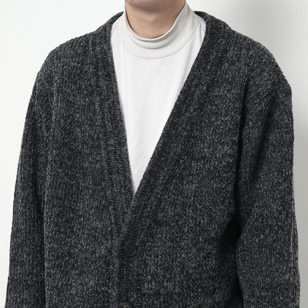 Melange Knit Long Cardigan (213-0501) | MATSUFUJI / トップス (MEN) | MATSUFUJI 正規取扱店DIVERSE