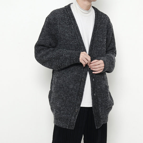 Melange Knit Long Cardigan (213-0501) | MATSUFUJI / トップス (MEN