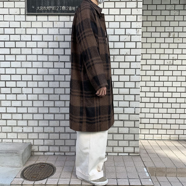 RAGLAN MAC COAT NATURAL COLOR ALPACA STOLE CLOTH (A21C-15CO01C