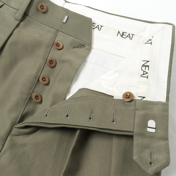 NEAT COTTON/CASHMERE MOLESKIN STANDARD - スラックス