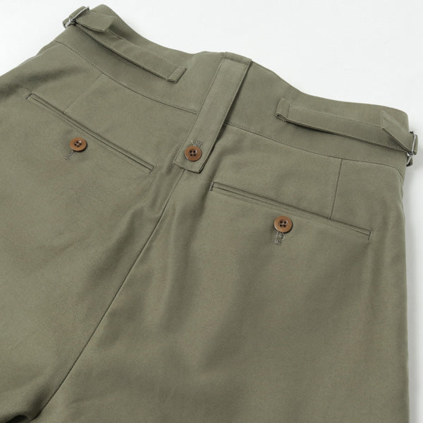 Cotton / Cashmere Moleskin Beltless (21-02CMB) | NEAT / パンツ