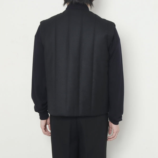 Wool Stripe Quilted Vest (M223-0103) | MATSUFUJI / ジャケット (MEN