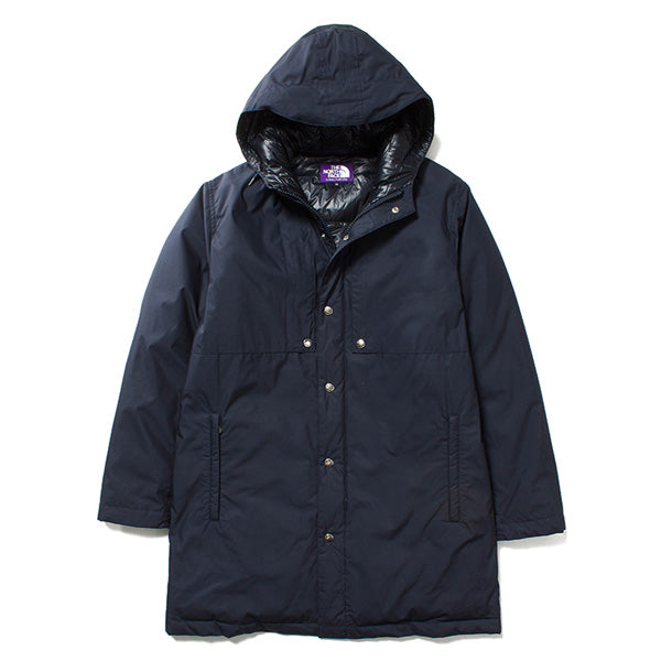 The north face purple label hooded store down coat