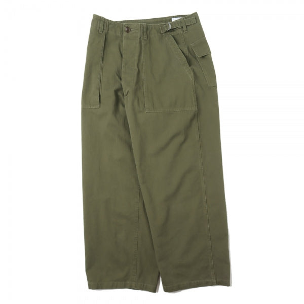 UTILITY PANTS WIDE ORGANIC COTTON HERRINGBONE (M22D-11PT01C