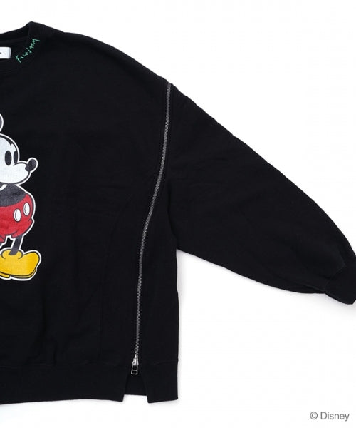 FACETASM MICKEY SWEAT WITH OPEN-BACK-