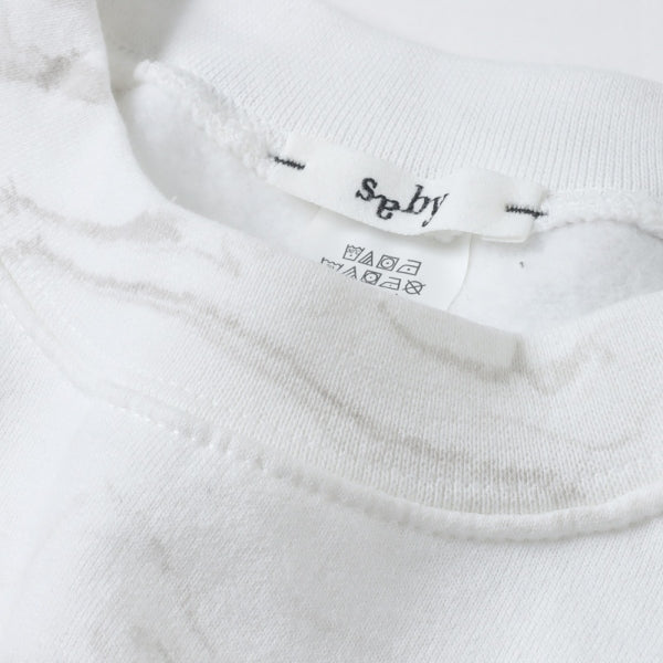 WABI SABI CREW NECK SWEAT -Marble Dye - (A-31819) | saby