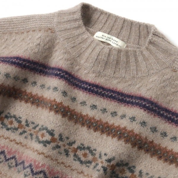 FAIR ISLE MOCK-NECK JUMPER