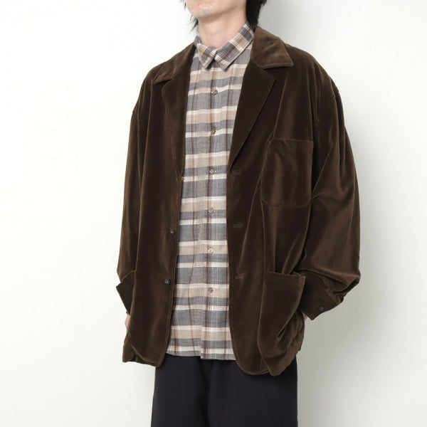 3 Button Jacket (MSPM-2010S(BROWN VELOUR)) | Marvine Pontiak Shirt 