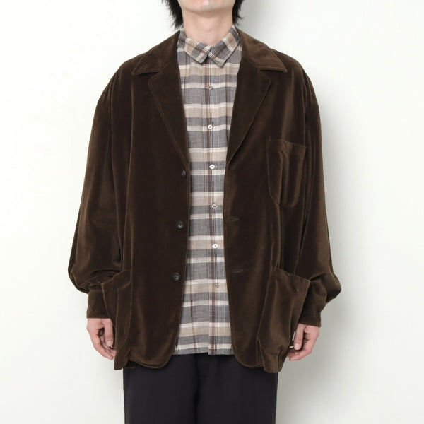 3 Button Jacket (MSPM-2010S(BROWN VELOUR)) | Marvine Pontiak Shirt