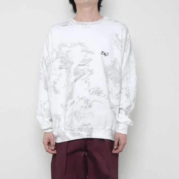 WABI SABI CREW NECK SWEAT -Marble Dye - (A-31819) | saby / トップス (MEN) | saby 正規取扱店DIVERSE