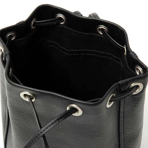 DRAWSTRING POUCH SHRINK LEATHER (HB-BG3901) | hobo / バッグ (MEN