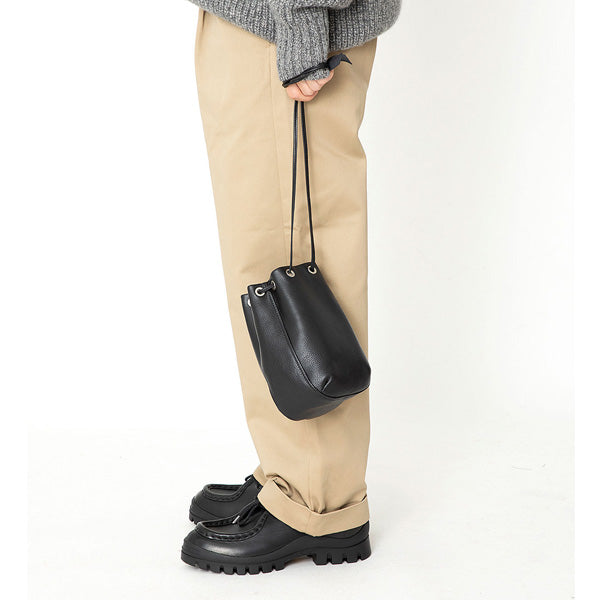 hobo DRAWSTRING POUCH SHRINK LEATHER - バッグ