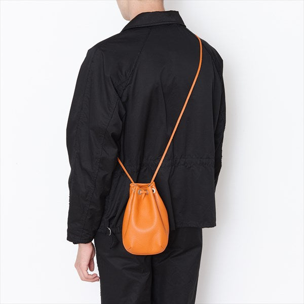 激安店 hobo DRAWSTRING POUCH SHRINK LEATHER - メンズ