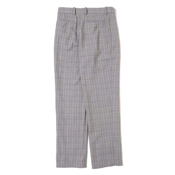 HARD TWIST WOOL DOUBLE FACE CHECK SLACKS (A20SP02WC) | AURALEE